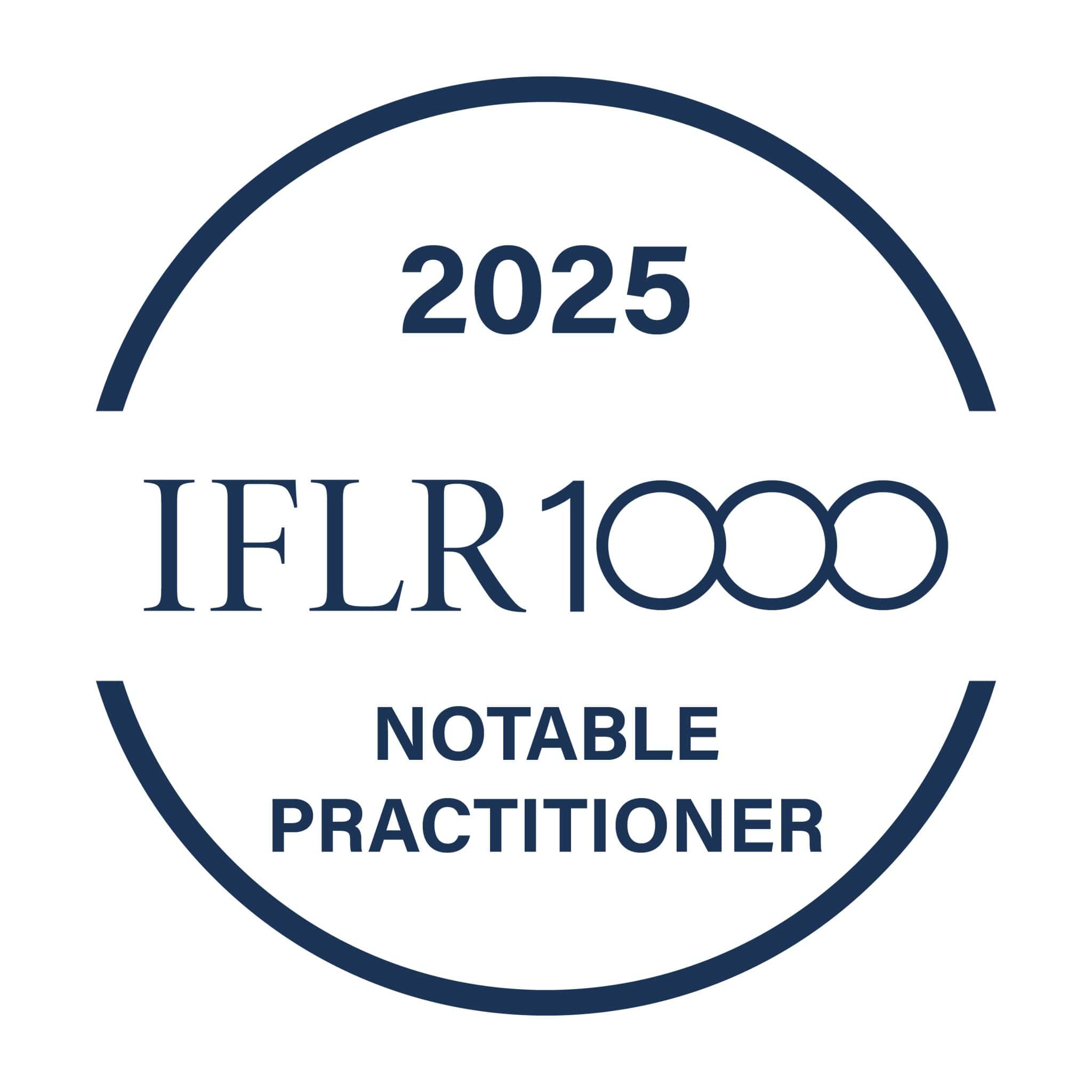2025: IFLR1000 notable practitioner.