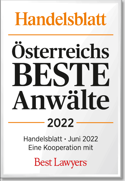 handelsblatt österreich beste anwälte 2022 gesellschaftsrecht Immobilienwirtschaftsrecht Fusionen EY LAw
