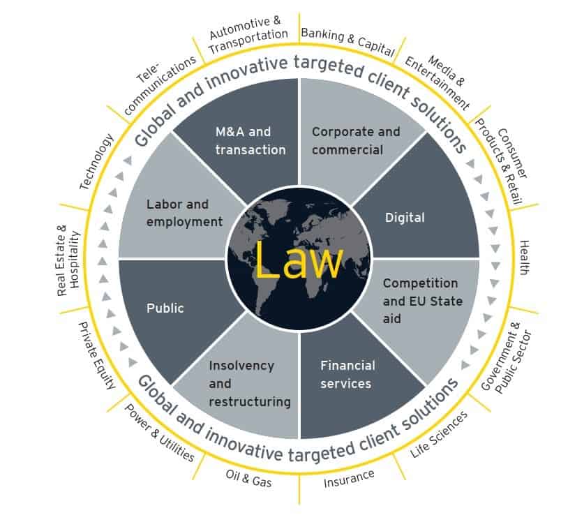 EY Law Rechtsberatung International legal advice, transaction advice, M&A, Coporate, Focus, client services
