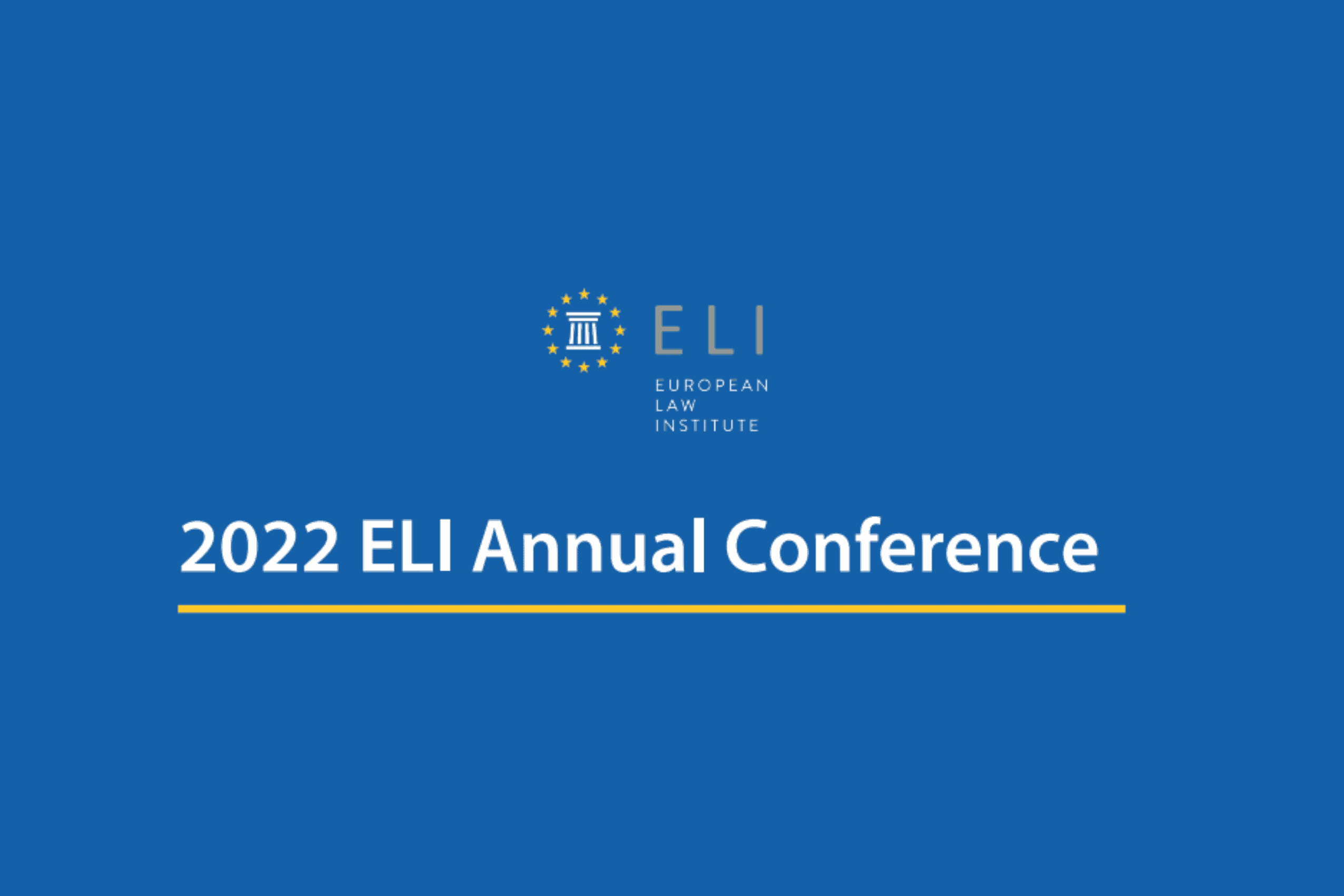 ELI Conference 2022 Madrid - EY Law Martin Hanzl Speaker Blockchain Crypto Smart Contracts