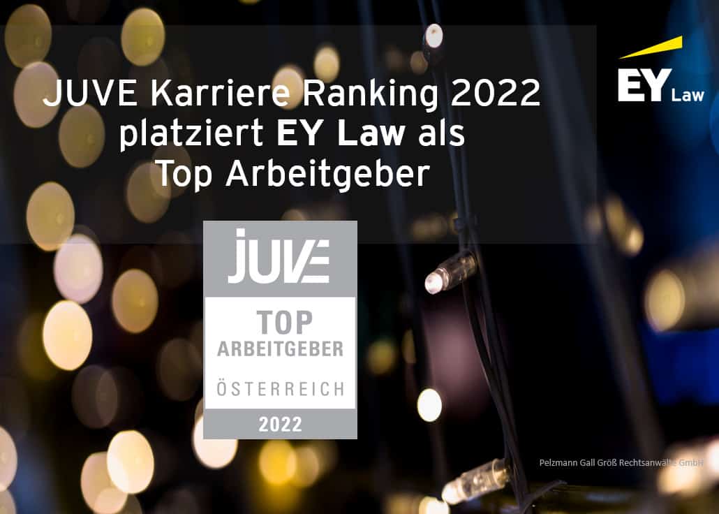 Juve Karriere Ranking 2022 EY LAw bester arbeitgeber österreich kanzlei