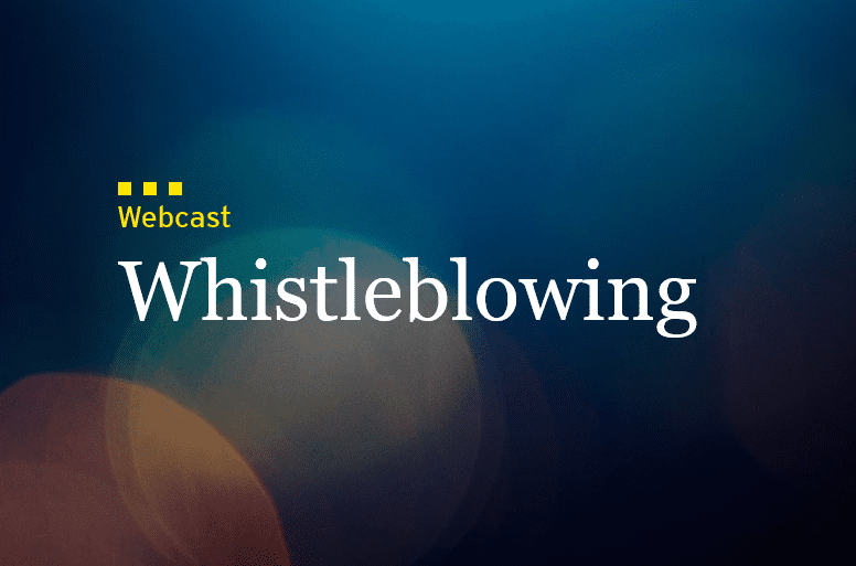 Whistleblowing webcast ey law manschiebel Sebastian rechtsanwalt Arbeitsrecht